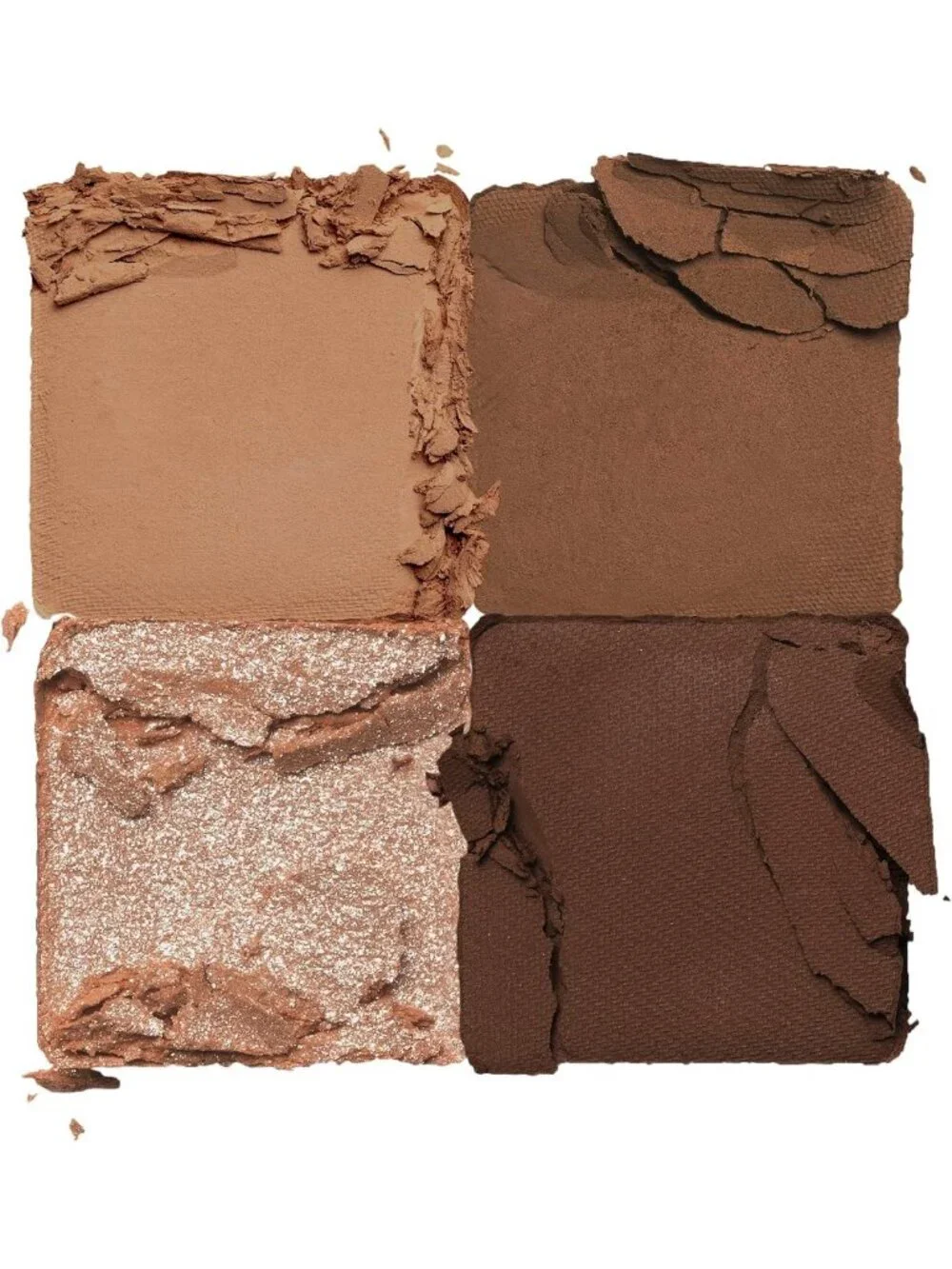 4 Color Mini Eye Shadow Palette - Natural Shades, Blendable, Matte & Shimmer